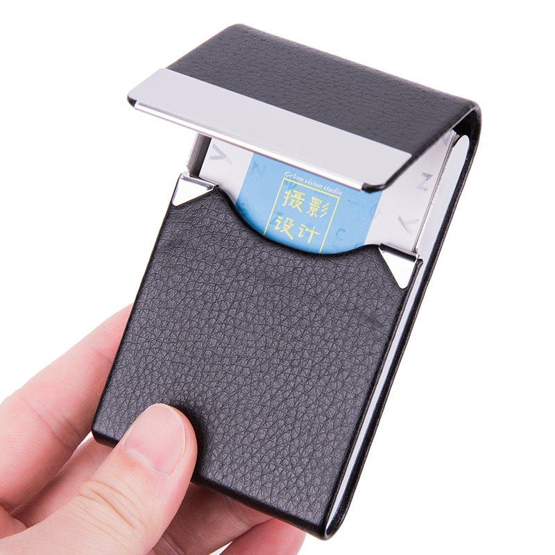 Travel Wallet Slim - 남성용 비즈니스 카드홀더 케이스, 슬림 PU