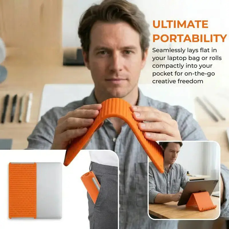 Travel Accessories Iphone - 실리콘 접이식 휴대폰 스탠드 태블릿 노트북