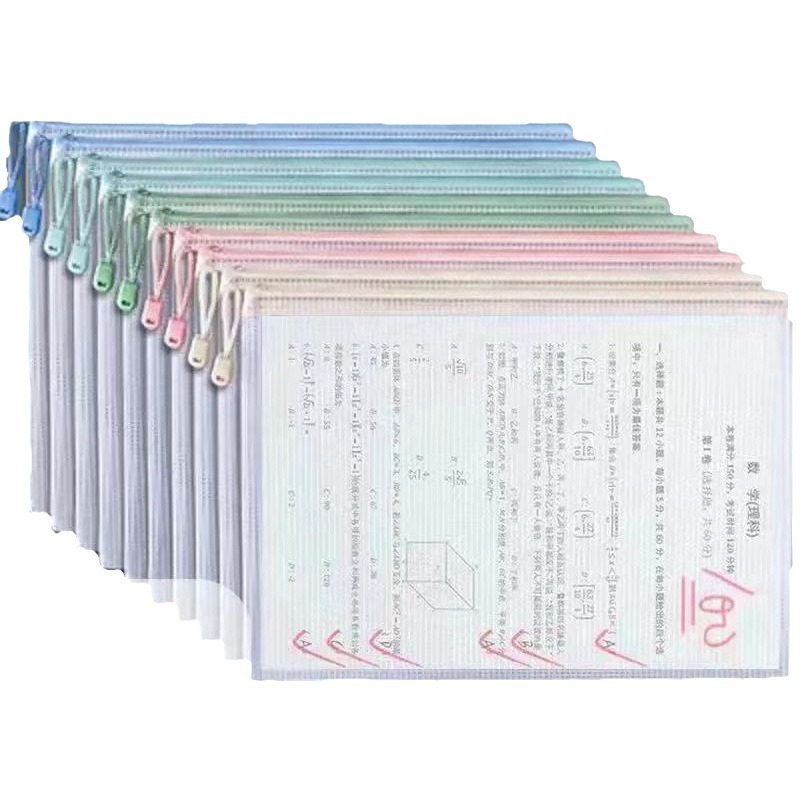 Document Organizer Folder - Morandi 그리드 파일 가방 두꺼운 A4