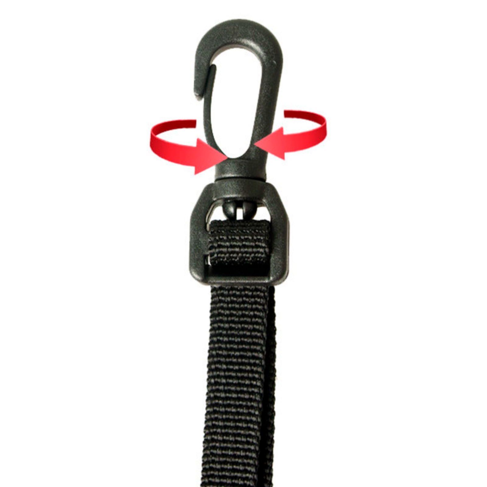 Travel Accessories Gear - 기어 부착 스트랩 플랫 웨빙 클립온