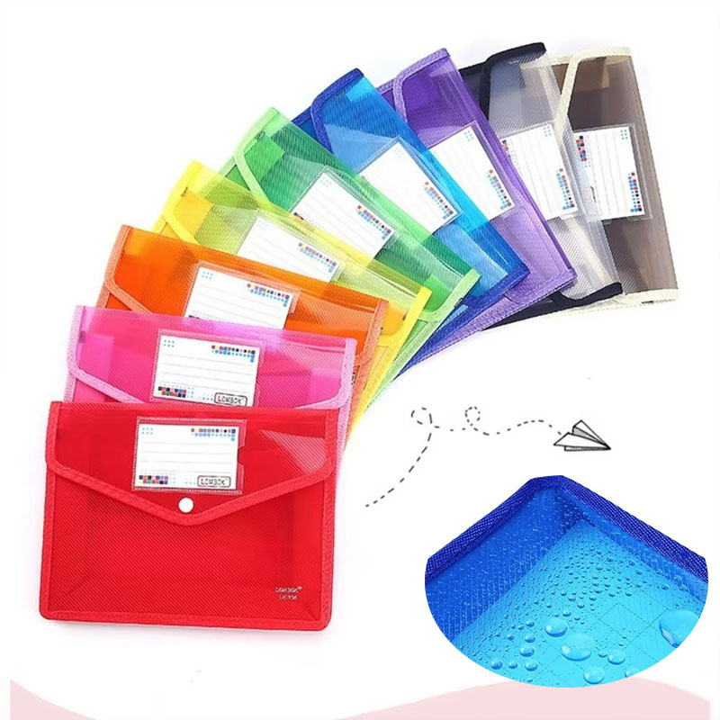 Document Organizer Folder - 1-10PCS 방수 A4 A5 스냅 버튼