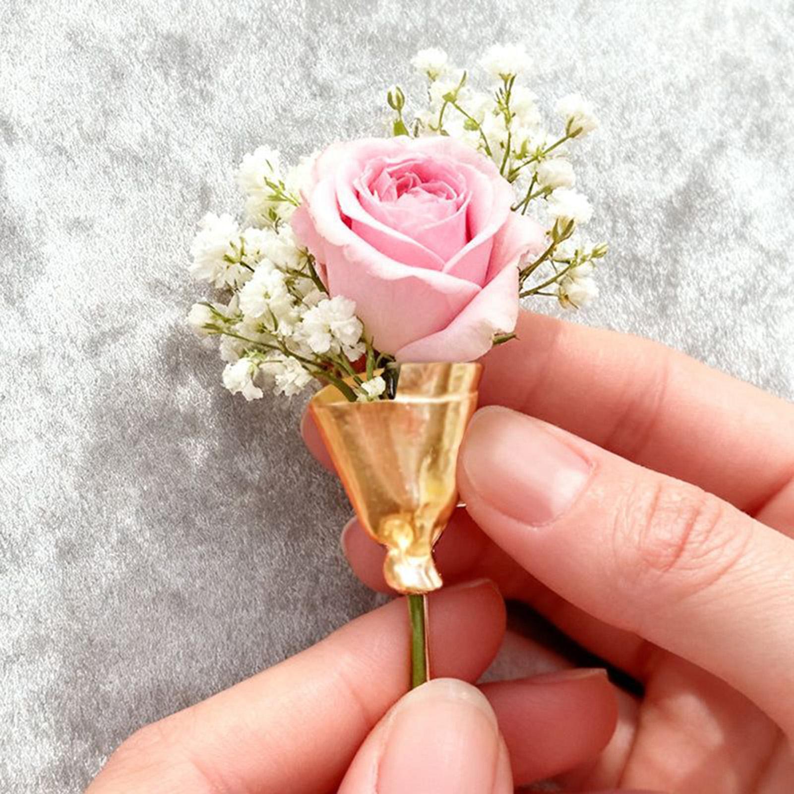 Travel Accessories India - 여성 꽃다발 핀 브로치 웨어러블 꽃다발