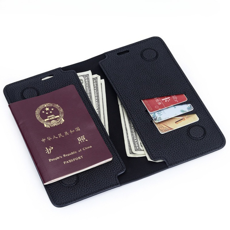 Travel Wallet Slim - 슬림 미니멀리스트 여권 지갑, 천연 가죽