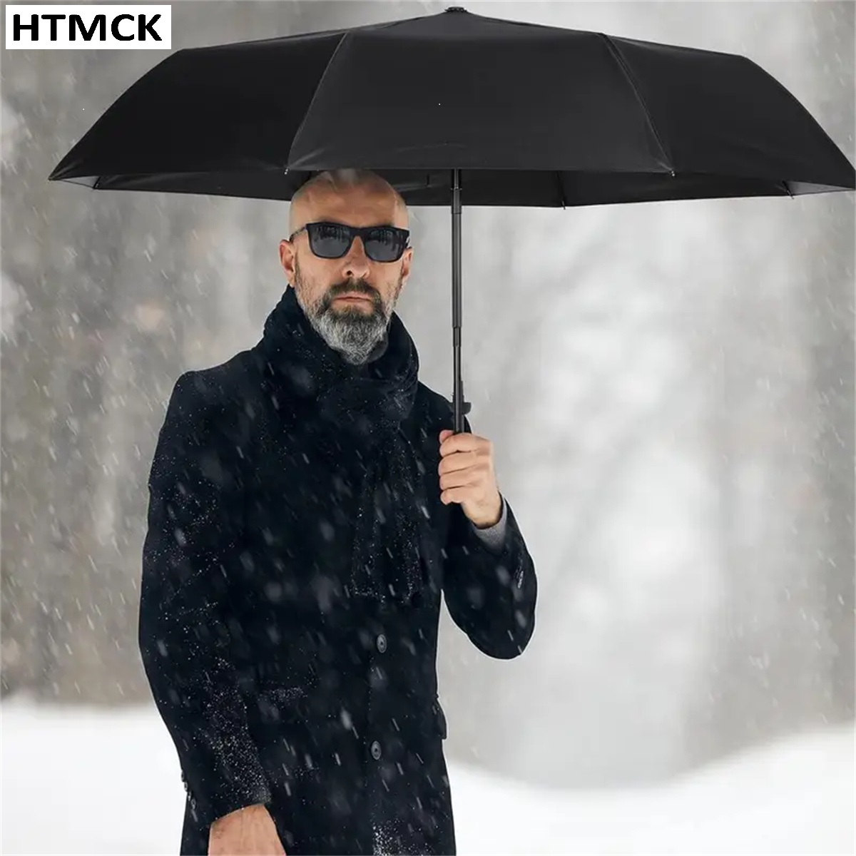Travel Umbrella Compact - 8본 자동 개폐 접이식 우산 비닐