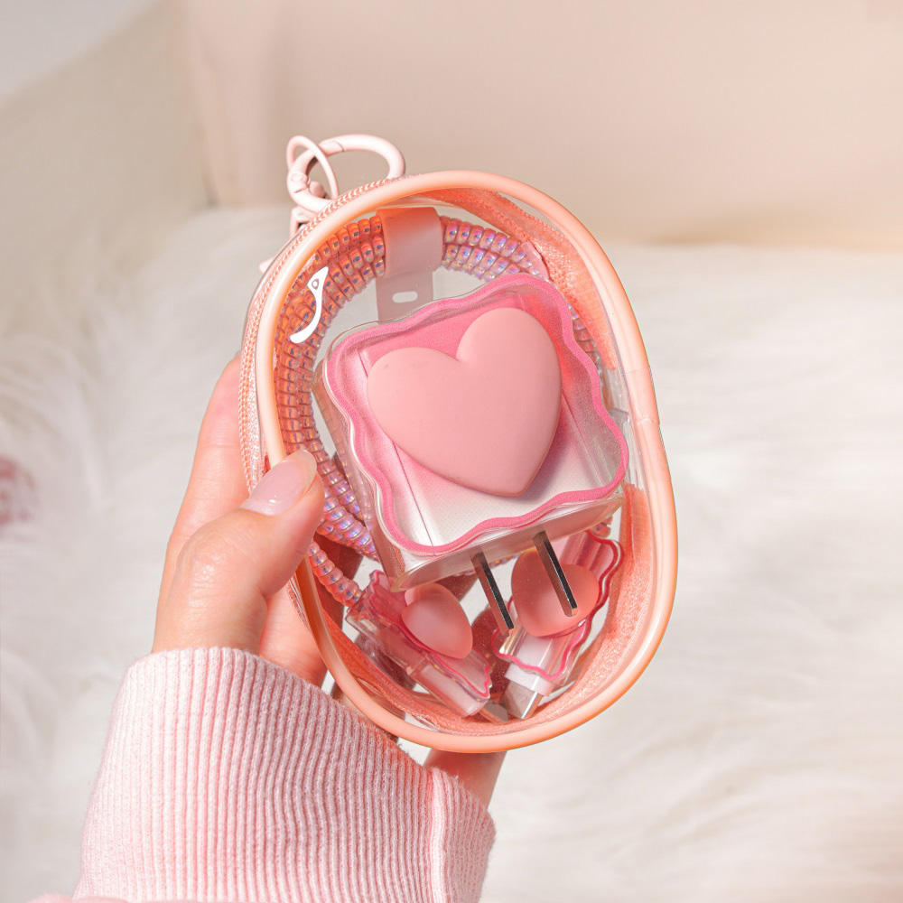 Travel Accessories Iphone - 6개입 러브 하트 모양 아이폰 20W