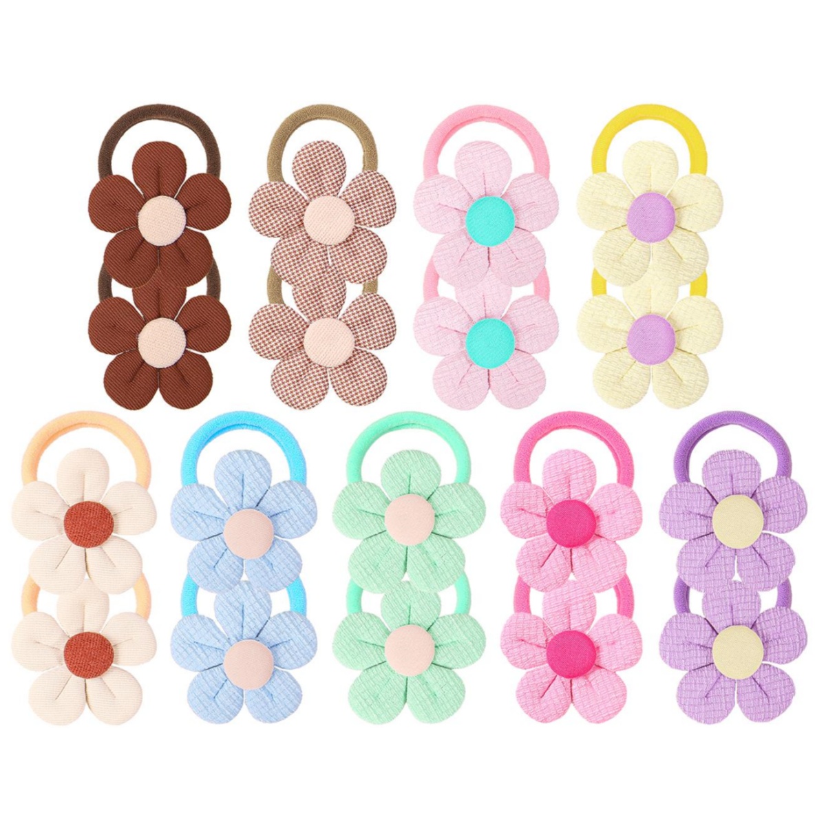 Travel Accessories Kids - 18pcs 해바라기 헤어 넥타이 어린이 소녀