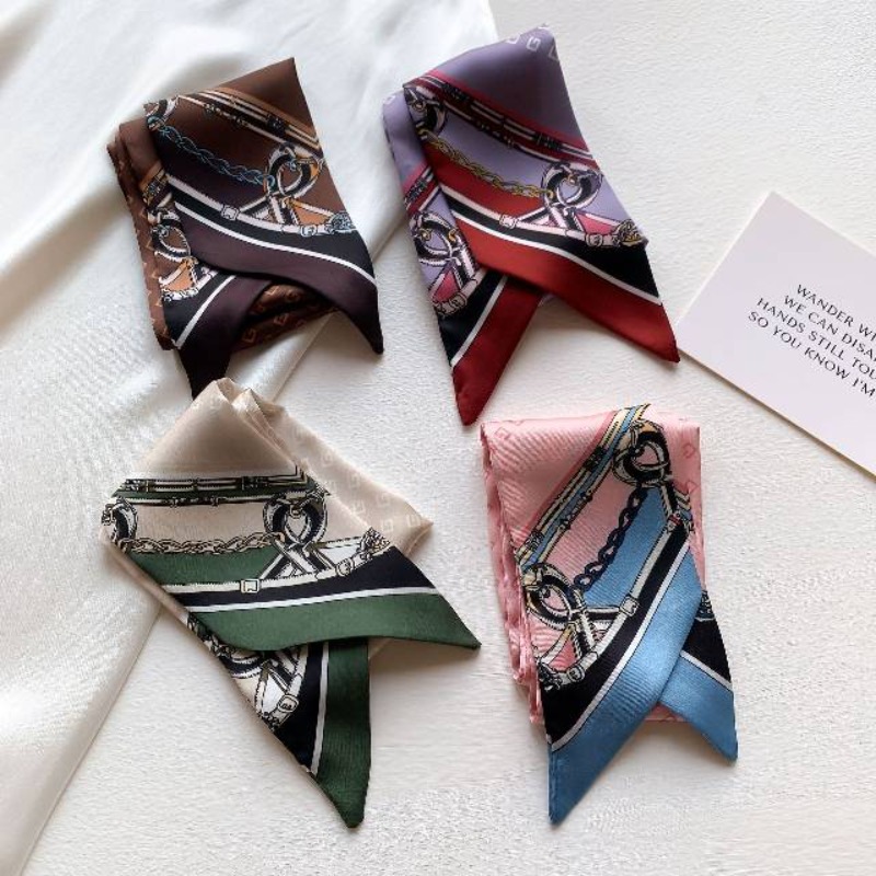 Travel Hair Accessories - 새로운 도착 긴 실크 리본 스카프처럼