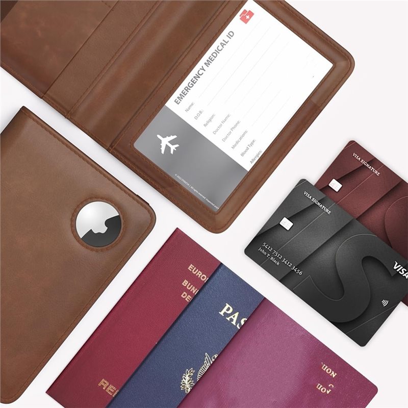 Airtag용 RFID 차단 기능이 있는 ABRT-여권 - Travel Wallet Slim 리뷰 및 가격