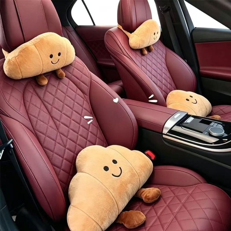 창의적인 만화 크루아상 모양 자동차 헤드레스트, 여행의 - Travel Accessories Comfort 리뷰 및 가격