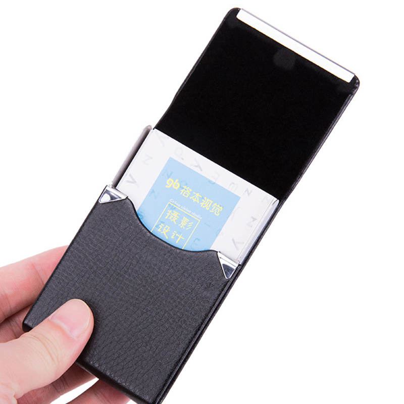 남성용 비즈니스 카드홀더 케이스, 슬림 PU 가죽 금속 - Travel Wallet Slim 리뷰 및 가격