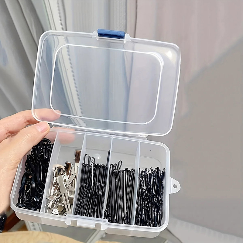 새로운【투명 5/6그리드 휴대용 플라스틱 헤어 클립 쥬 - Accessories Travel Jewelry Box 리뷰 및 가격