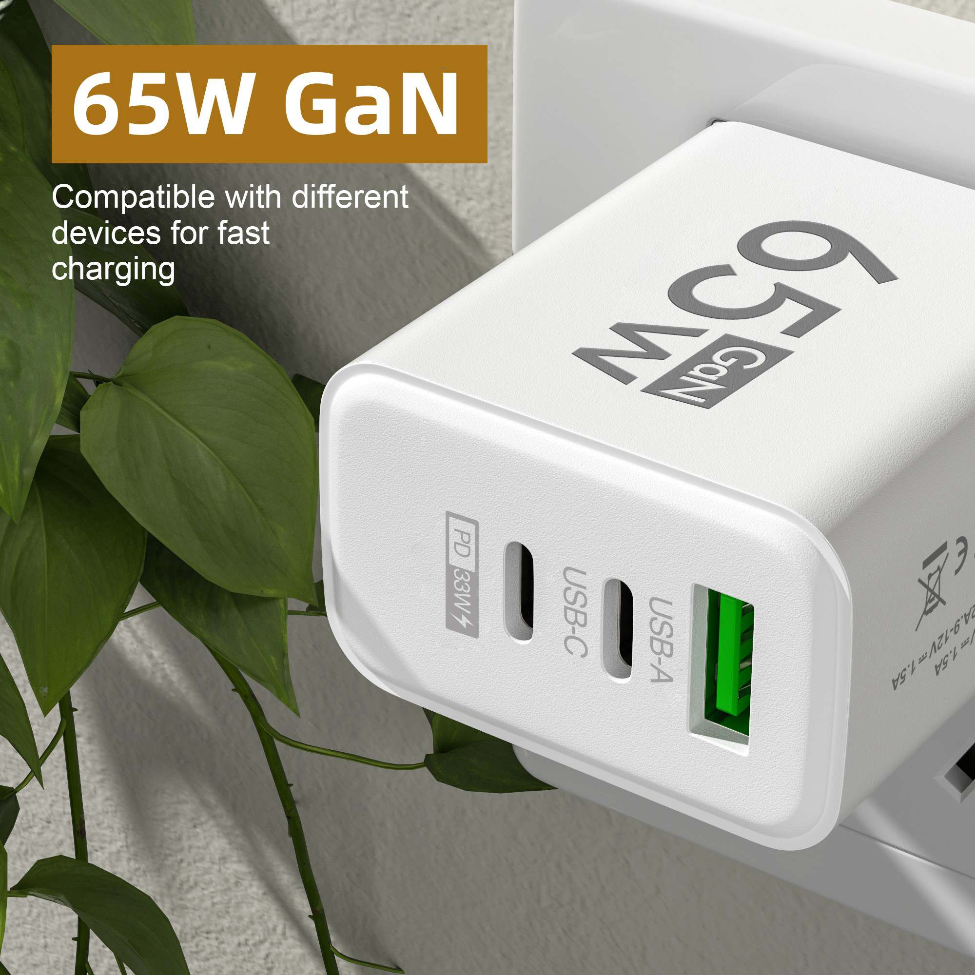 65W GaN USB C 벽면 충전기 3포트 PD 고속 - Travel Accessories Iphone 리뷰 및 가격
