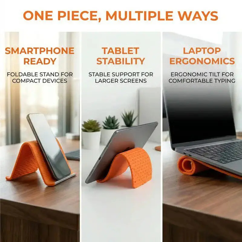 실리콘 접이식 휴대폰 스탠드 태블릿 노트북 DIY 디스 - Travel Accessories Iphone 리뷰 및 가격