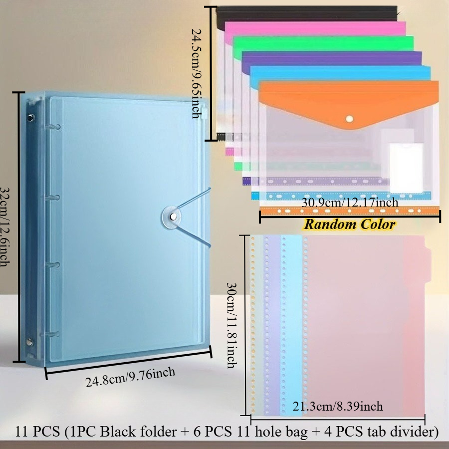 11개 A4 루즈리프 폴더 세트, 확장 가능한 문서 포 - Document Organizer Folder 리뷰 및 가격