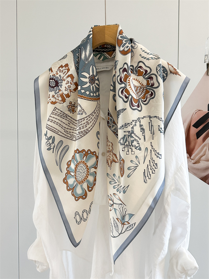 말 프린트 여성용 90CM 반다나 90 숄 가방 벨트  - Travel Hair Accessories 리뷰 및 가격