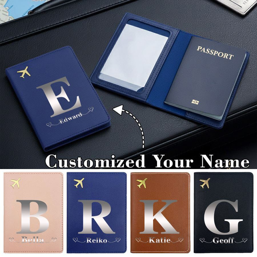 맞춤형 이름 여행용 PU 여권 커버 여권 홀더 RFID - Travel Wallet Slim 리뷰 및 가격