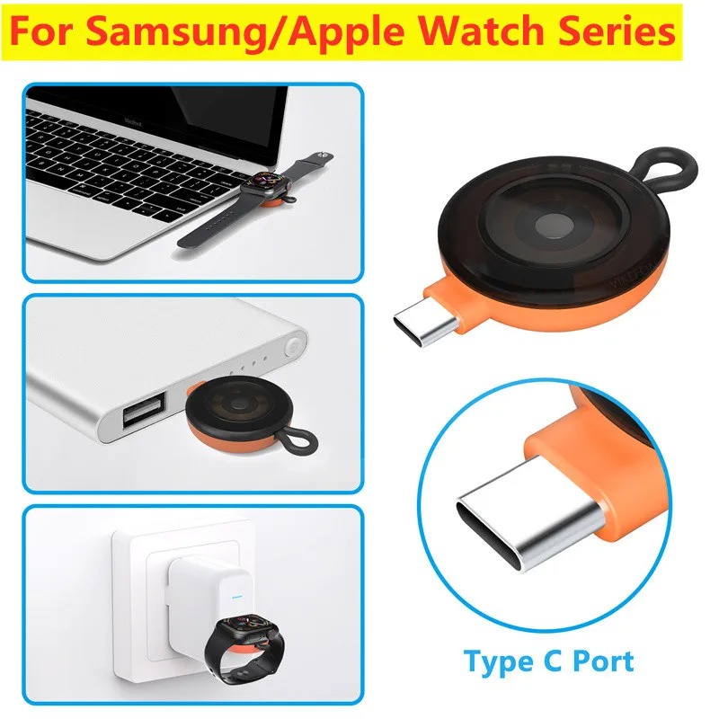 미니 타입 C 스마트 워치 무선 충전기 휴대용 키체인  - Travel Accessories Iphone 리뷰 및 가격