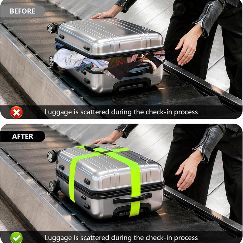 새로운 직선형 수하물 스트랩, 조절 가능한 버클이 있는 - Luggage Strap Belt 리뷰 및 가격