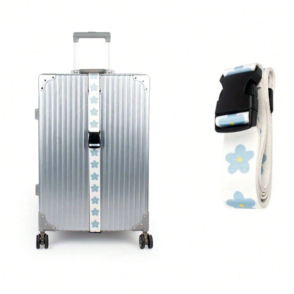 여행용 수하물 플라스틱 버클 스트랩, 꽃무늬 조절 가능 - Luggage Strap Belt 리뷰 및 가격