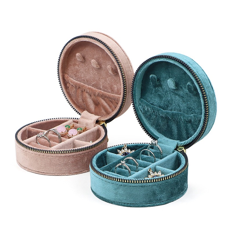 라운드 다이아몬드 벨벳 여행 보석 상자 귀걸이 목걸이  - Accessories Travel Jewelry Box 리뷰 및 가격