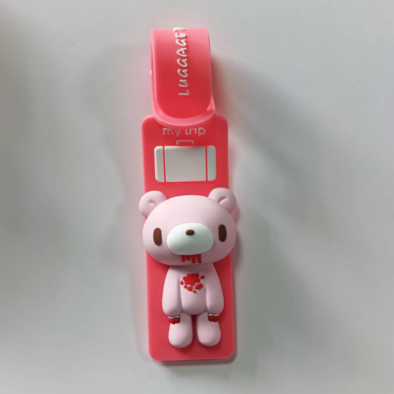 귀여운 만화 곰 실리콘 러기지 태그, 분실 방지 여행  - Luggage Strap Belt 리뷰 및 가격