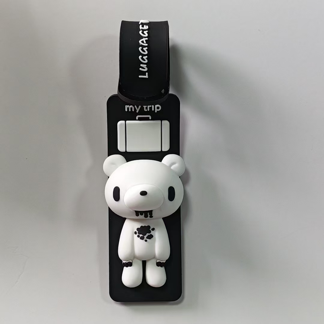 귀여운 만화 곰 실리콘 러기지 태그, 분실 방지 여행  - Luggage Strap Belt 리뷰 및 가격