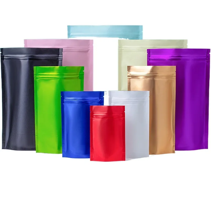 100pcs 사용자 정의 매트 완료 씨앗 포장 가방 플 - Reusable Zip Bag 리뷰 및 가격
