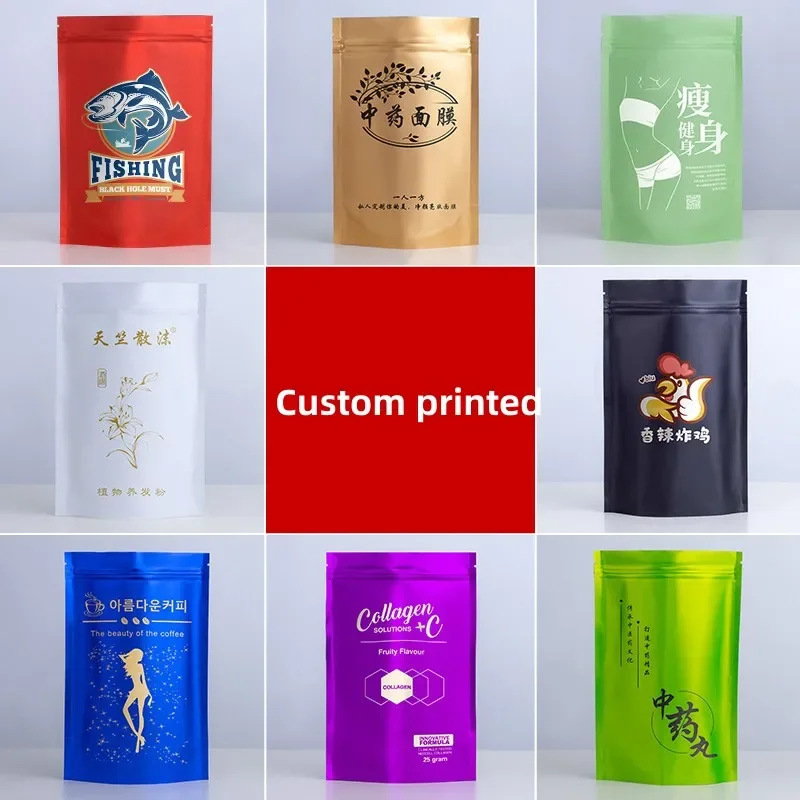 100pcs 사용자 정의 매트 완료 씨앗 포장 가방 플 - Reusable Zip Bag 리뷰 및 가격