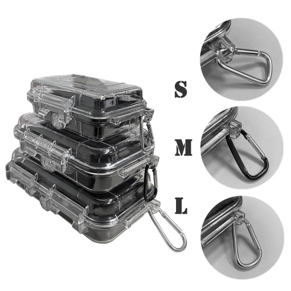 미니 휴대용 방수 보관 상자 폼 라이닝이있는 투명한 충 - Accessories Travel Jewelry Box 리뷰 및 가격