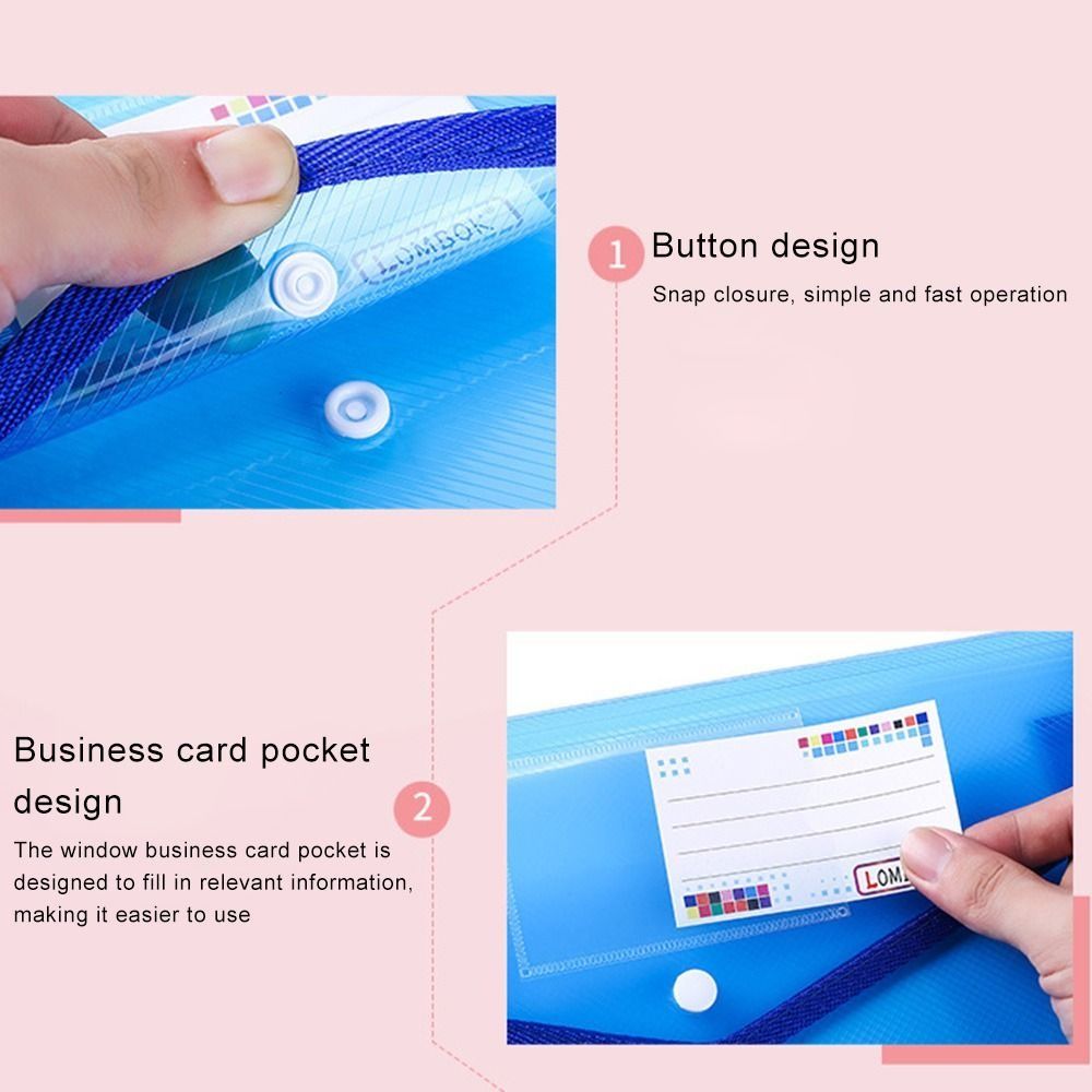 1-10PCS 방수 A4 A5 스냅 버튼 파일 폴더 학 - Document Organizer Folder 리뷰 및 가격