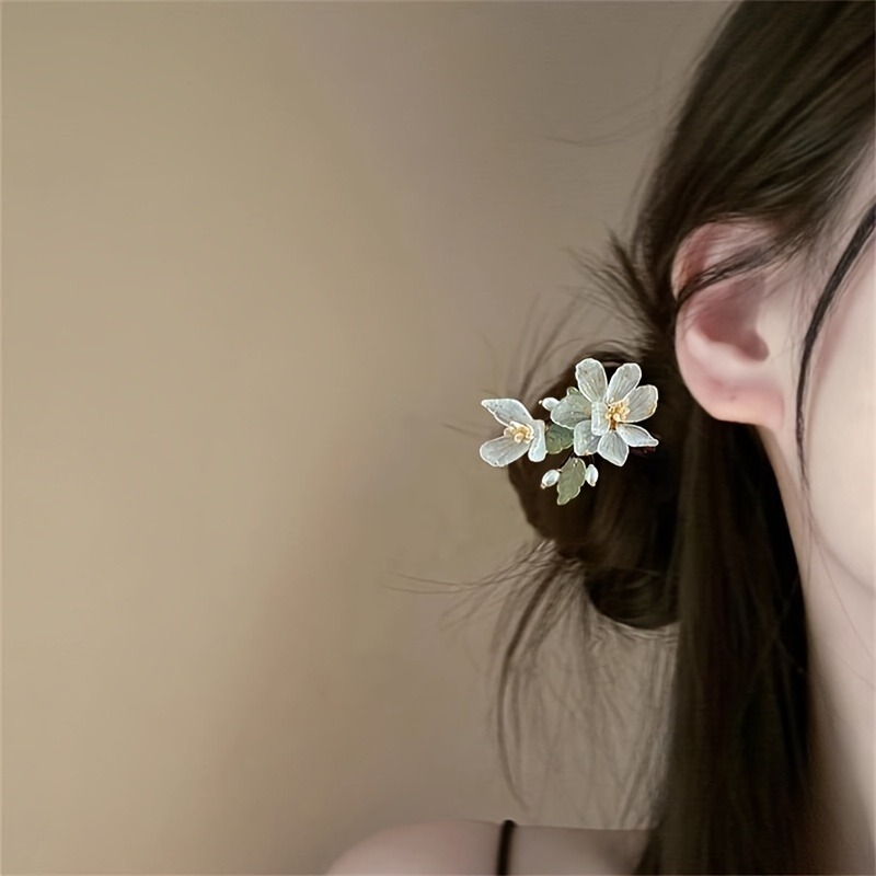 1PC 새로운 중국어 목련 꽃 공 모양의 롤빵 땋은 머 - Travel Hair Accessories 리뷰 및 가격
