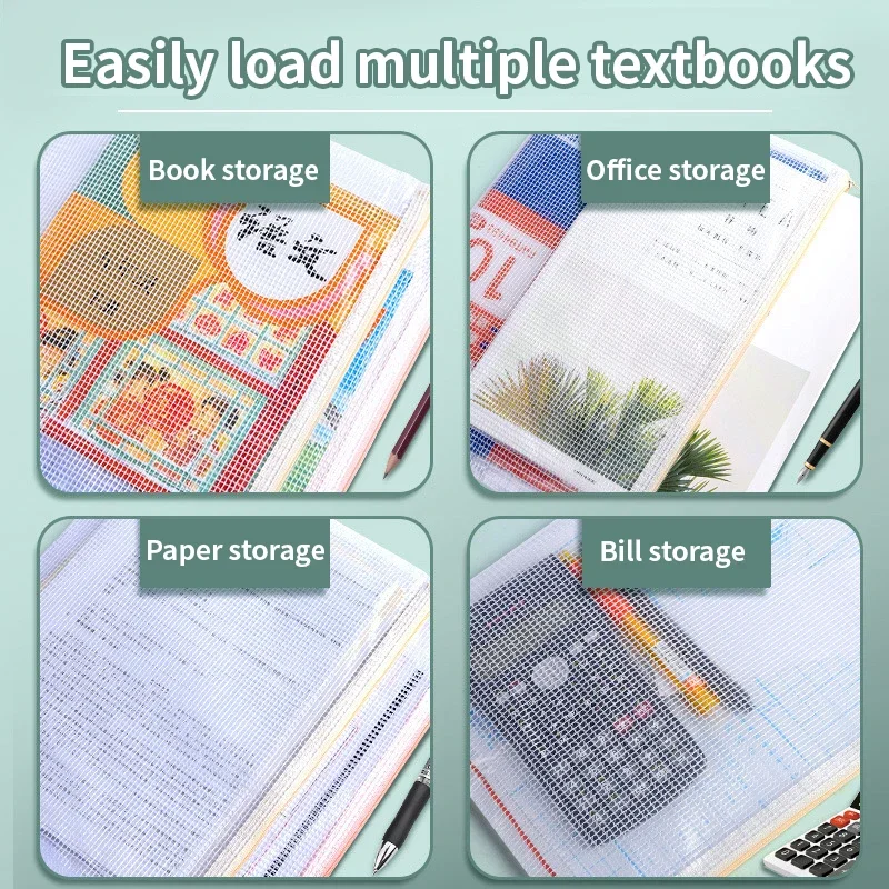 A4A5 플라스틱 메쉬 지퍼 파일 가방 방수 문서 파우 - Document Organizer Folder 리뷰 및 가격