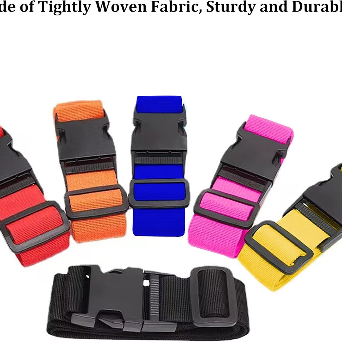 밝은 색상 조절 가능한 수하물 스트랩 2팩 고강도 여행 - Luggage Strap Belt 리뷰 및 가격