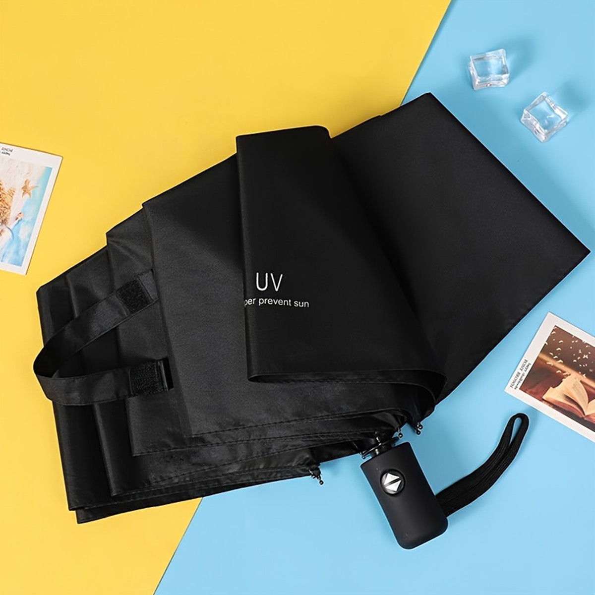 8개의 갈비뼈를 가진 초대형 단색 자동 우산 - 내구성 - Travel Umbrella Compact 리뷰 및 가격