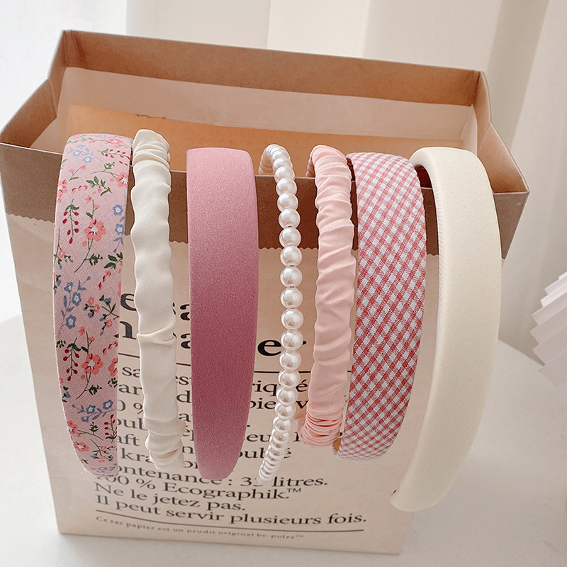 5/7pcs 세트 패션 여성 천으로 헤어 밴드 머리 장 - Travel Accessories Gear 리뷰 및 가격