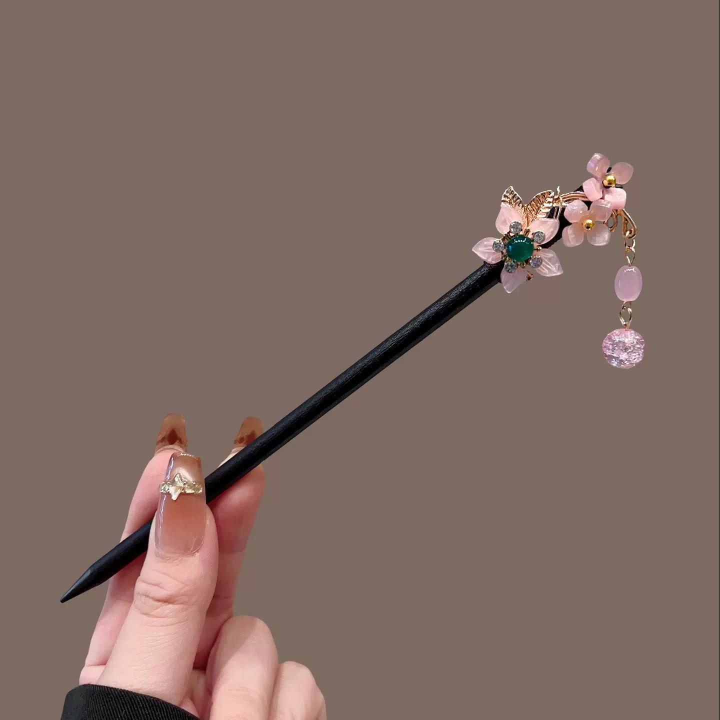 앤티크 나무 머리핀 여성용 우아한 헤어 스틱 새로운 중 - Travel Hair Accessories 리뷰 및 가격