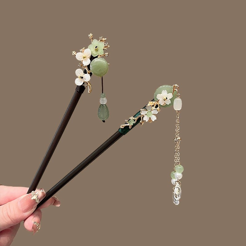 앤티크 나무 머리핀 여성용 우아한 헤어 스틱 새로운 중 - Travel Hair Accessories 리뷰 및 가격