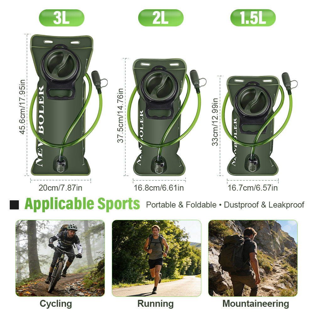 하이드레이션 블래더 1.5L/2L/3L 대용량 물 주머 - Hydration Pack Backpack 리뷰 및 가격