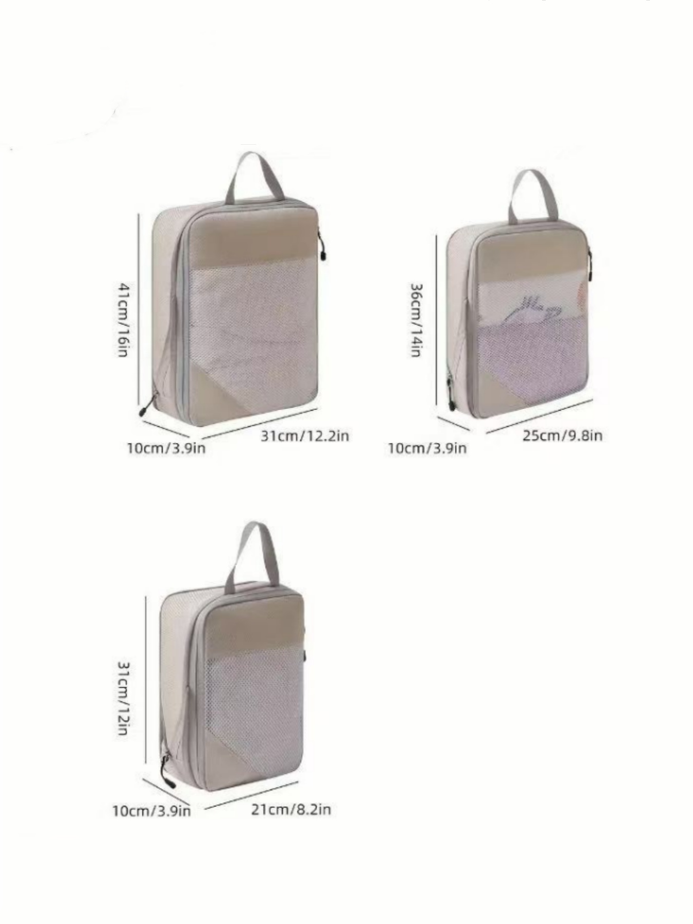 압축 가능한 여행용 수납 가방 세트 3개 방수 여행 가 - Reusable Zip Bag 리뷰 및 가격