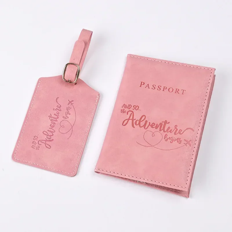 남녀공용 보라색 PU 가죽 여권 거치대, 티켓 클립,  - Travel Accessories Gear 리뷰 및 가격
