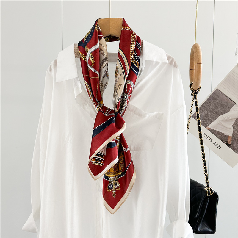 12MM 부드러운 실크 스카프 여성 90CM 반다나 숄 - Travel Hair Accessories 리뷰 및 가격