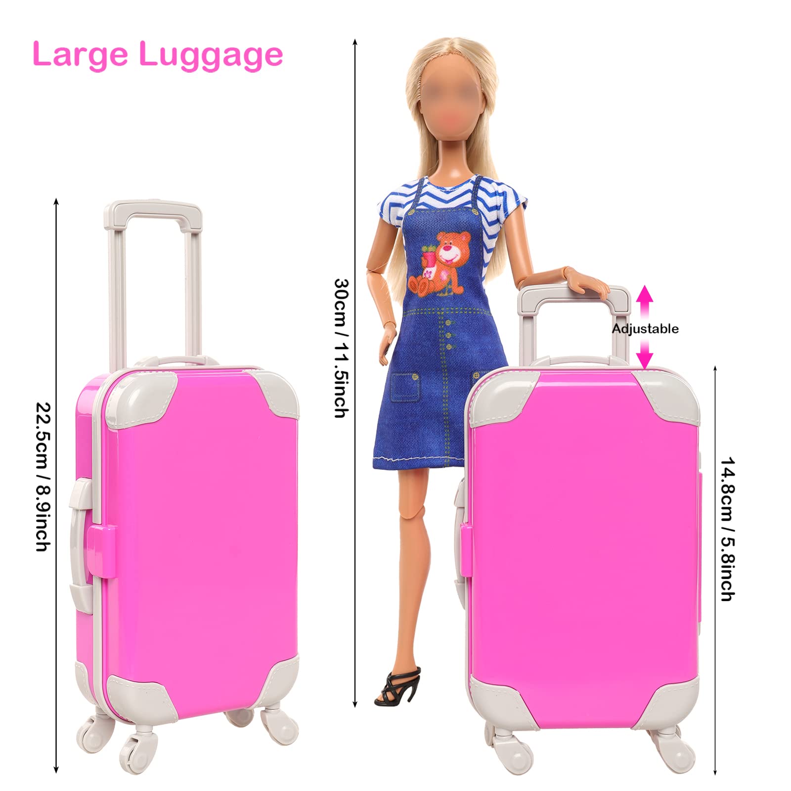 BARWA 여아용 인형 의류 및 액세서리 선물, 11. - Travel Accessories Kids 리뷰 및 가격