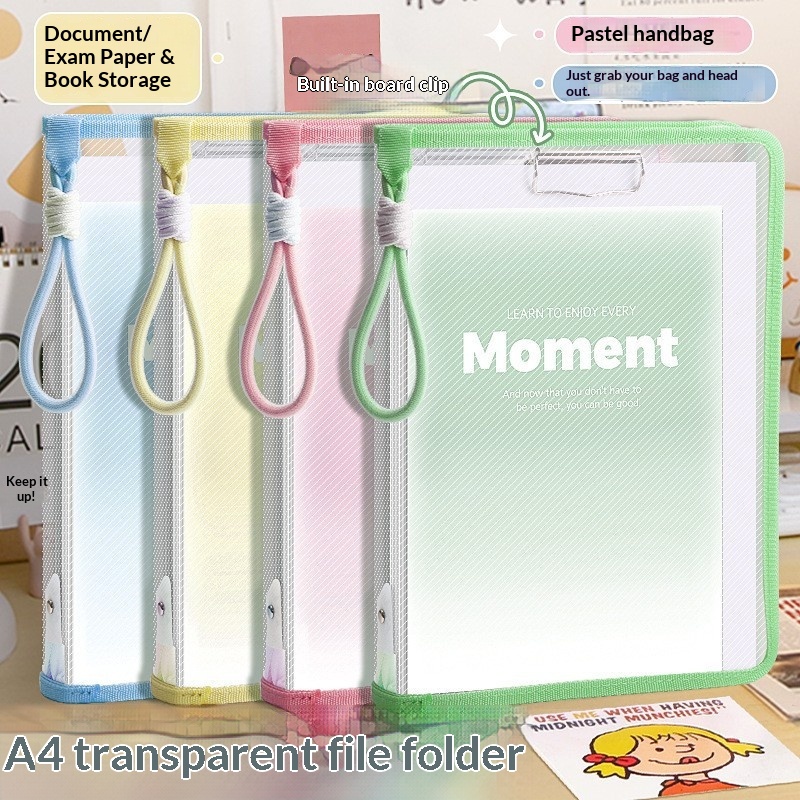 문서 가방 투명 손잡이 지퍼가 달린 하드 쉘 파일 폴더 - Document Organizer Folder 리뷰 및 가격
