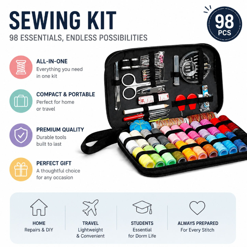 68/98PCS 바느질 액세서리 도구 세트, 바느질 공 - Travel Accessories Gear 리뷰 및 가격