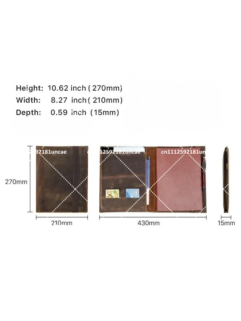 B5 레트로 가죽 문서 폴더 노트북 서류 가방 비즈니스 - Document Organizer Folder 리뷰 및 가격