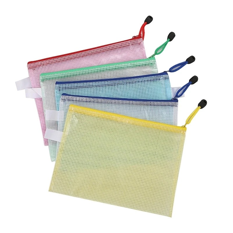 5-100PCS 문구류 보관 폴더 파일 메쉬 지퍼 파우 - Document Organizer Folder 리뷰 및 가격