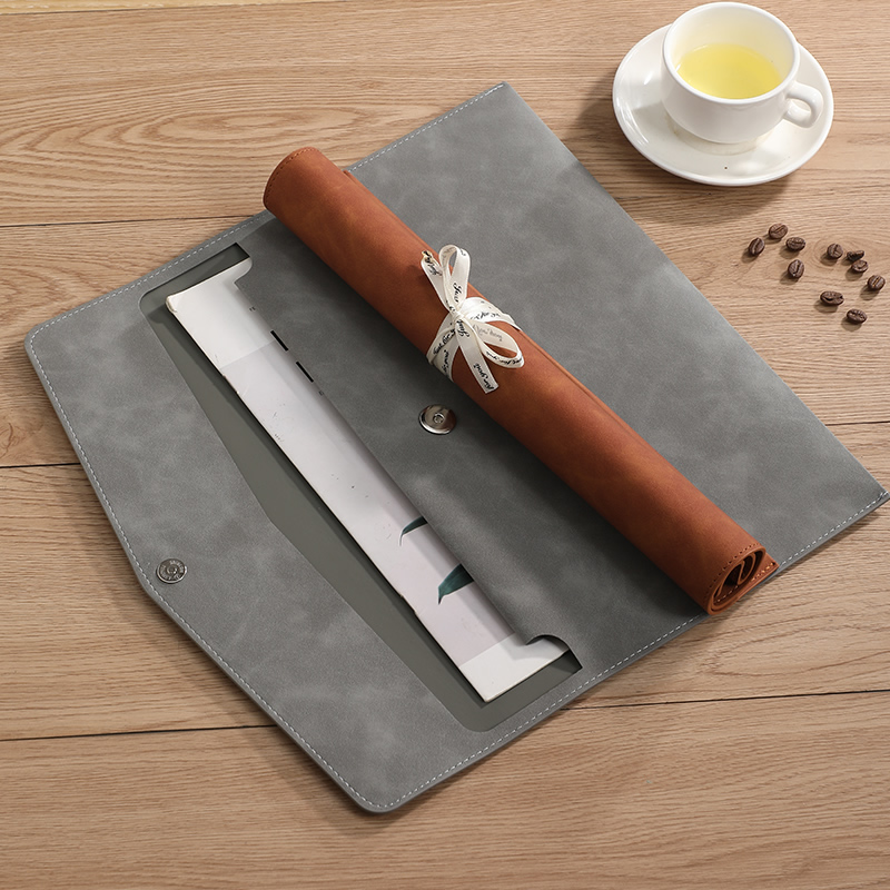 A4 PU 가죽 서류 가방 (펜 슬롯 포함) 금속 스냅 - Document Organizer Folder 리뷰 및 가격
