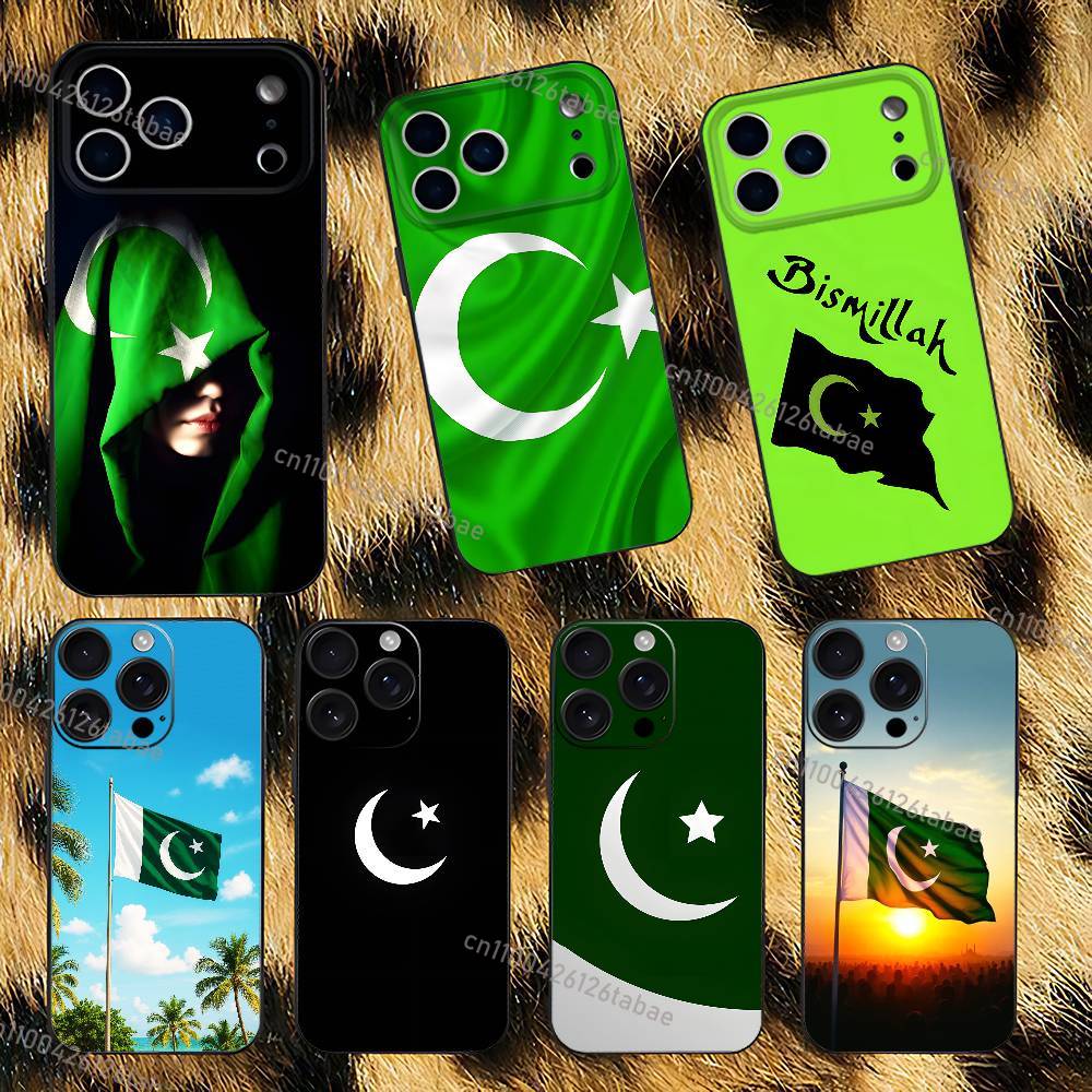 파키스탄 국기 검정색 소프트 케이스 아이폰 17 13  - Travel Accessories Iphone 리뷰 및 가격