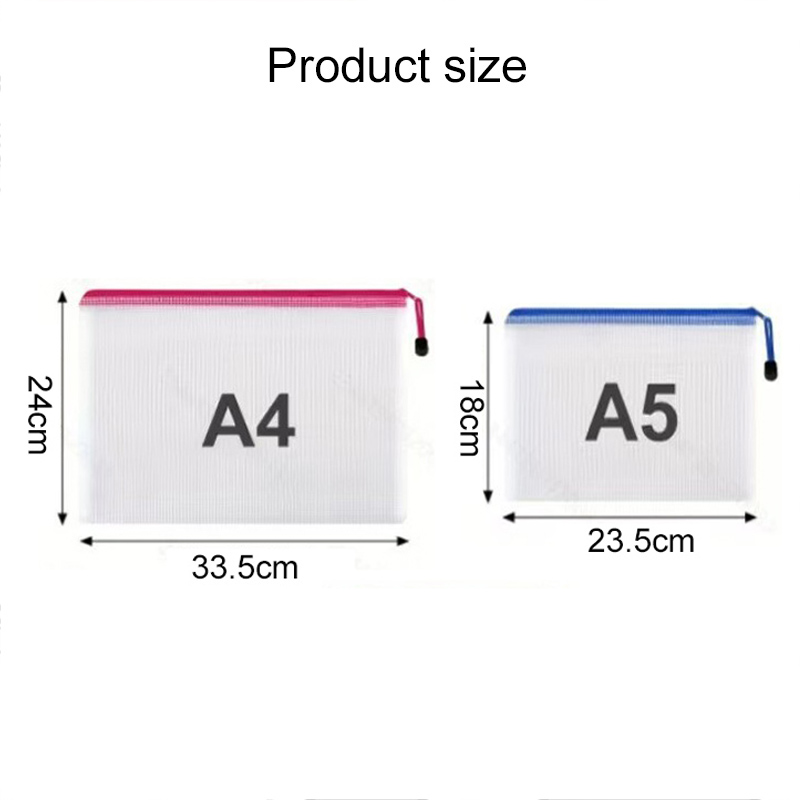 5/20PCS A4/A5 메쉬 지퍼 파우치 가방 학교  - Document Organizer Folder 리뷰 및 가격