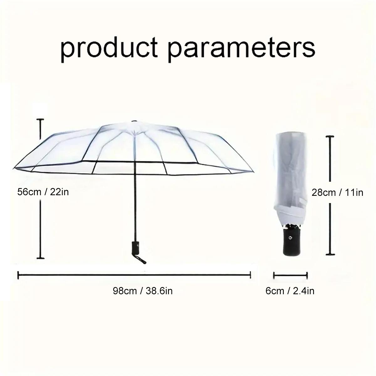 자동 투명 버블 우산 한국 스타일 투명 여행 돔 우산  - Travel Umbrella Compact 리뷰 및 가격